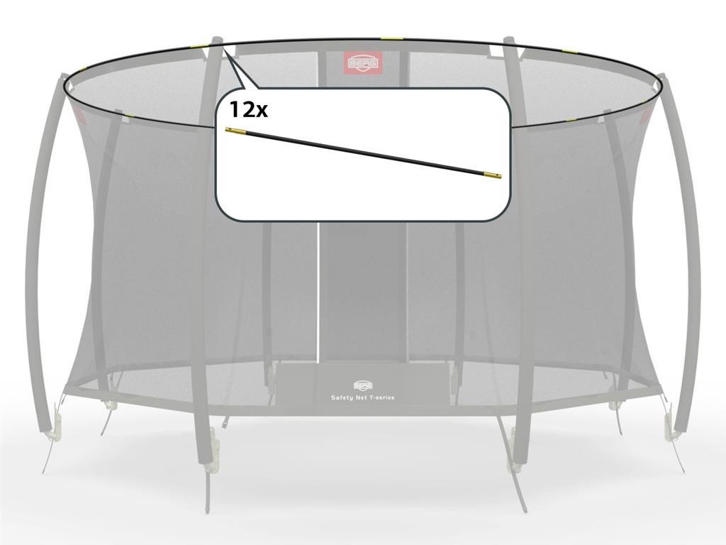BERG Ersatzteil Fiberglasstangen-Set - Sicherheitsnetz T-Serie 430 cm BERG Ersatzteil Fiberglasstangen-Set - Sicherheitsnetz T-Serie 430 cm