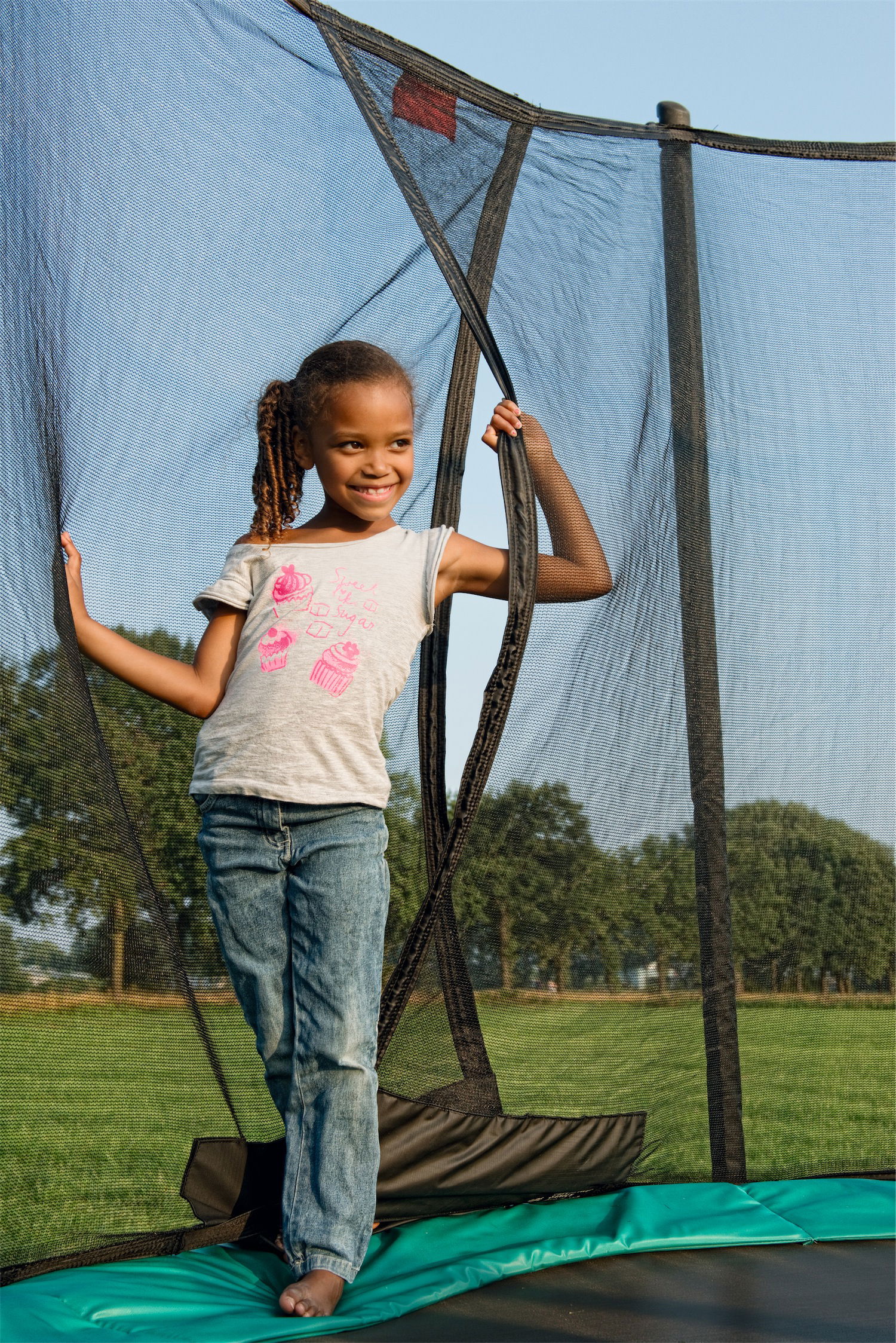BERG Trampolin Regular ROUND Favorit Green Ø270 cm + Sicherheitsnetz Comfort BERG Trampolin Regular ROUND Favorit Green Ø270 cm + Sicherheitsnetz Comfort