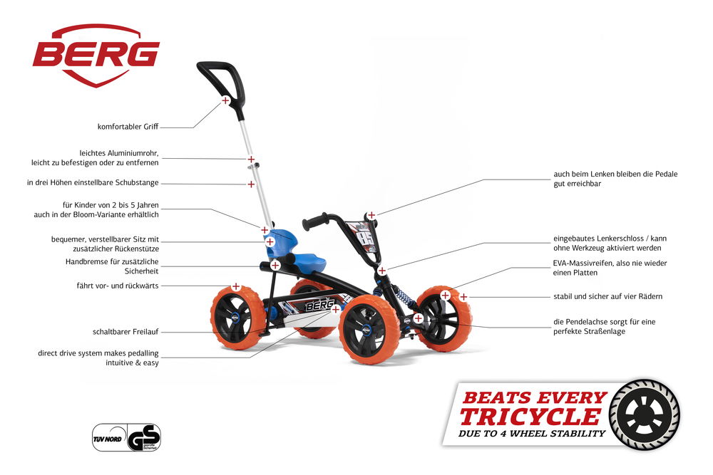 BERG Gokart Buzzy Nitro 2-in-1 BERG Gokart Buzzy Nitro 2-in-1