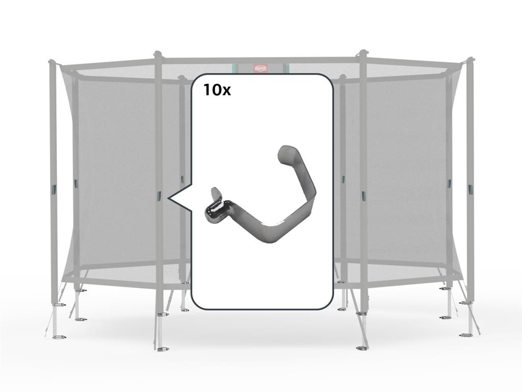 BERG Ersatzteil Federclip-Set - Sicherheitsnetz Comfort (10x) BERG Ersatzteil Federclip-Set - Sicherheitsnetz Comfort (10x)