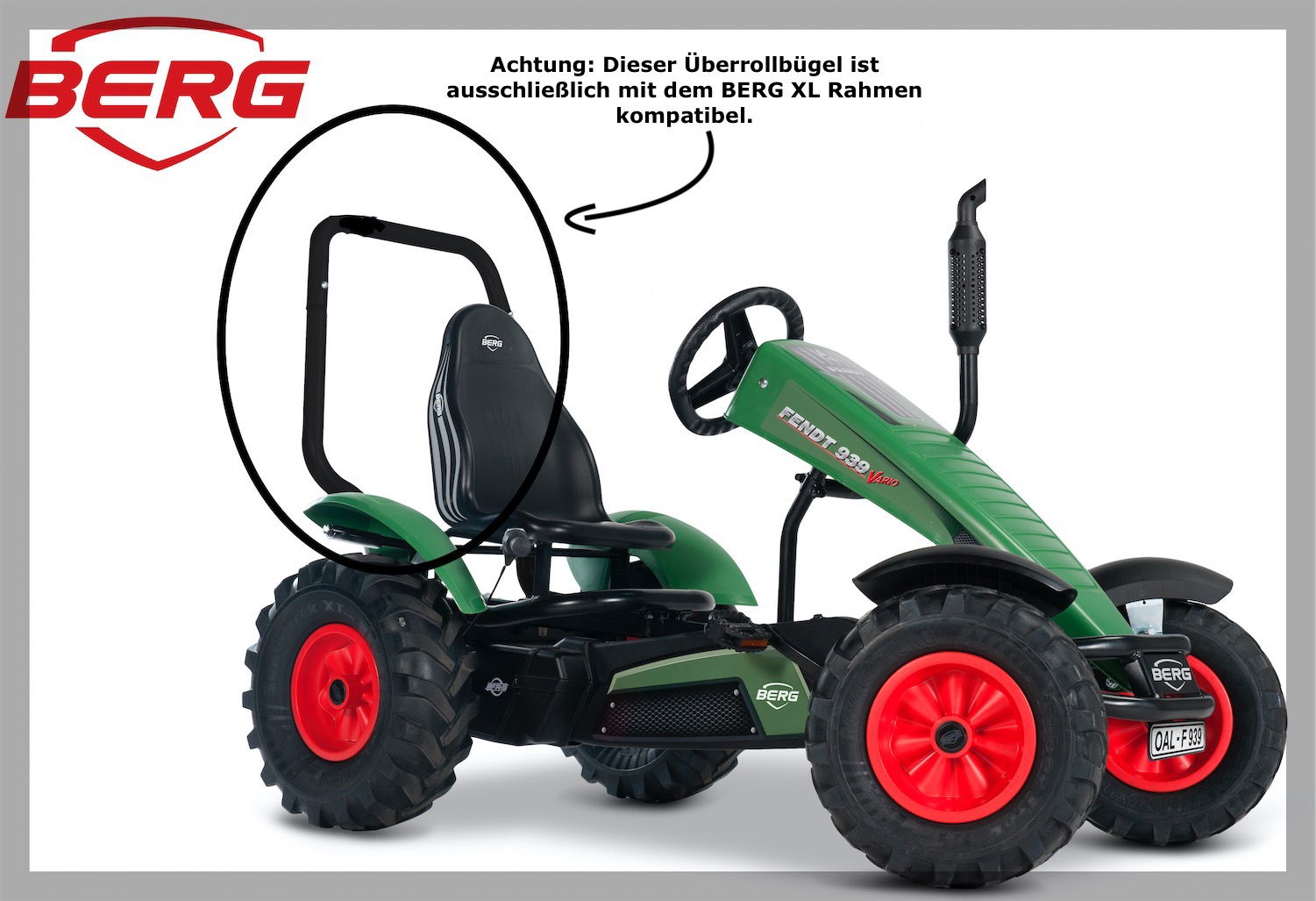 BERG Gokart Überrollbügel Traxx für XL Rahmen BERG Gokart Überrollbügel Traxx für XL Rahmen