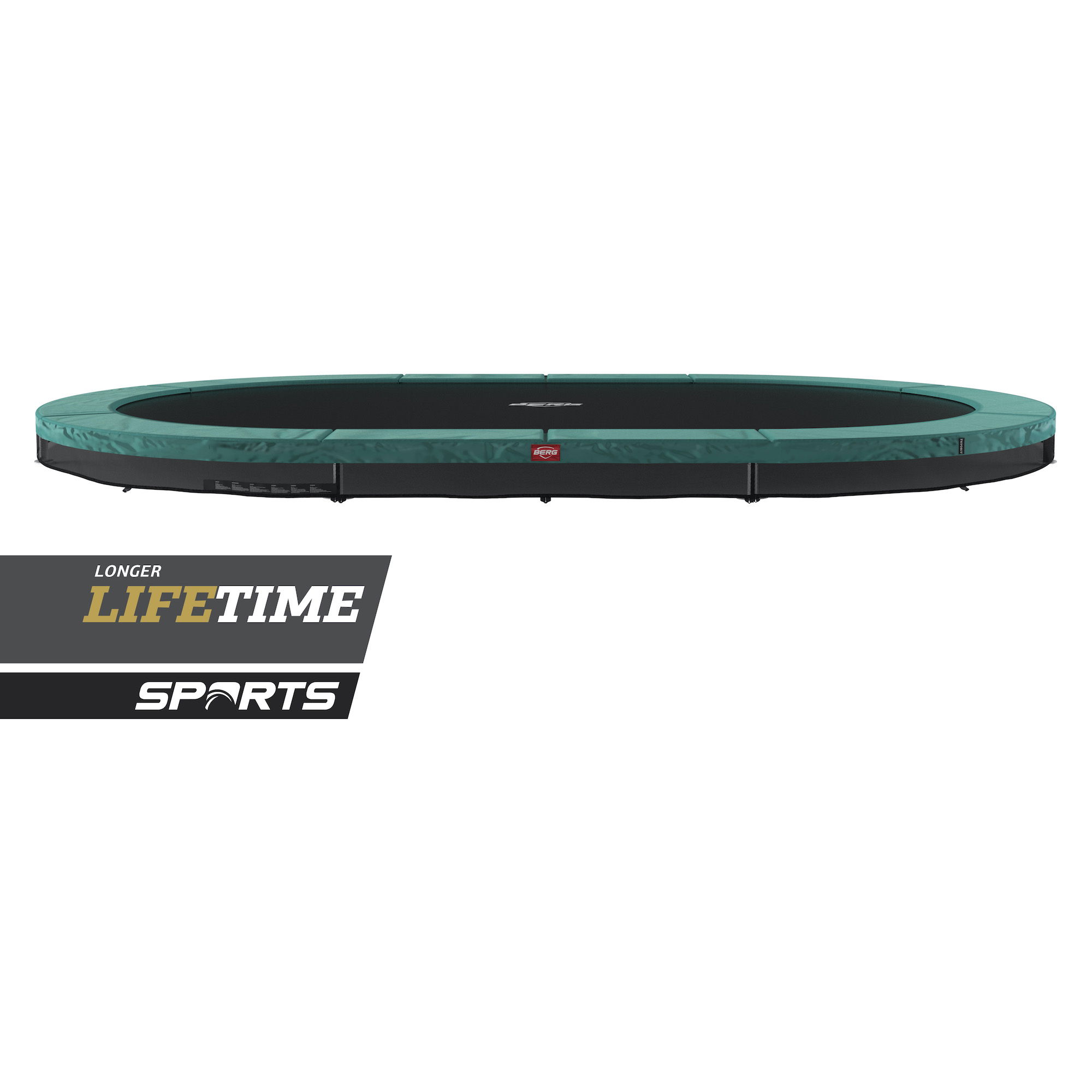 BERG Trampolin SPORTS InGround GRAND Favorit Green oval 520 x 345 cm BERG Trampolin SPORTS InGround GRAND Favorit Green oval 520 x 345 cm