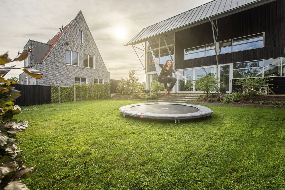 BERG Trampolin SPORTS InGround ROUND Favorit Grey Ø200 cm BERG Trampolin SPORTS InGround ROUND Favorit Grey Ø200 cm