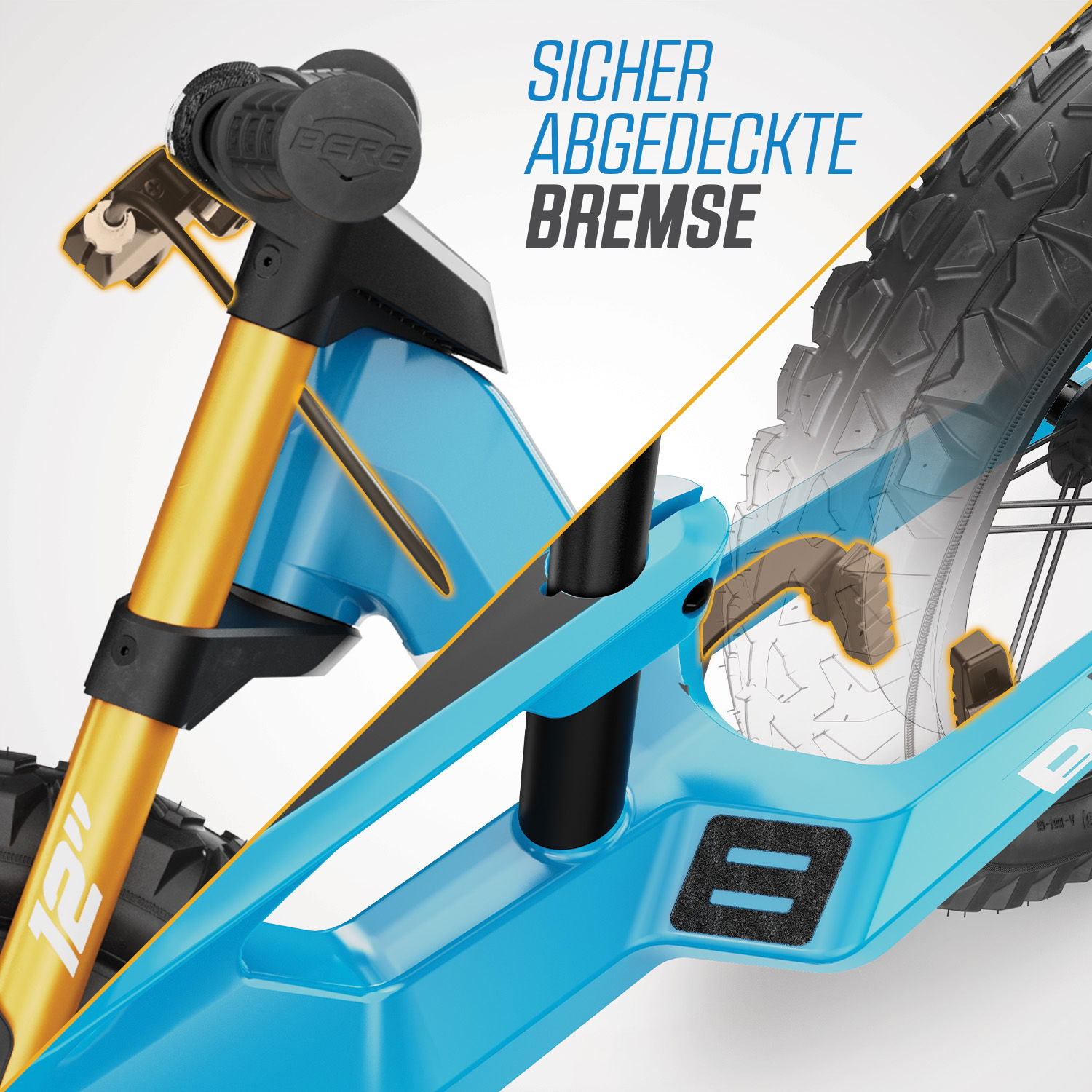 BERG Laufrad Biky Cross Blue inkl. Handbremse (NEU) BERG Laufrad Biky Cross Blue inkl. Handbremse (NEU)