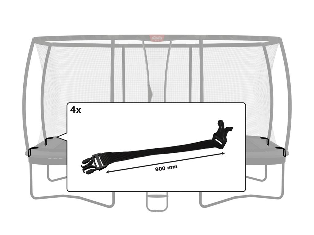 BERG Ersatzteil Schnellverschluss-Set für ULTIM Sicherheitsnetz DLX XL (4x) BERG Ersatzteil Schnellverschluss-Set für ULTIM Sicherheitsnetz DLX XL (4x)