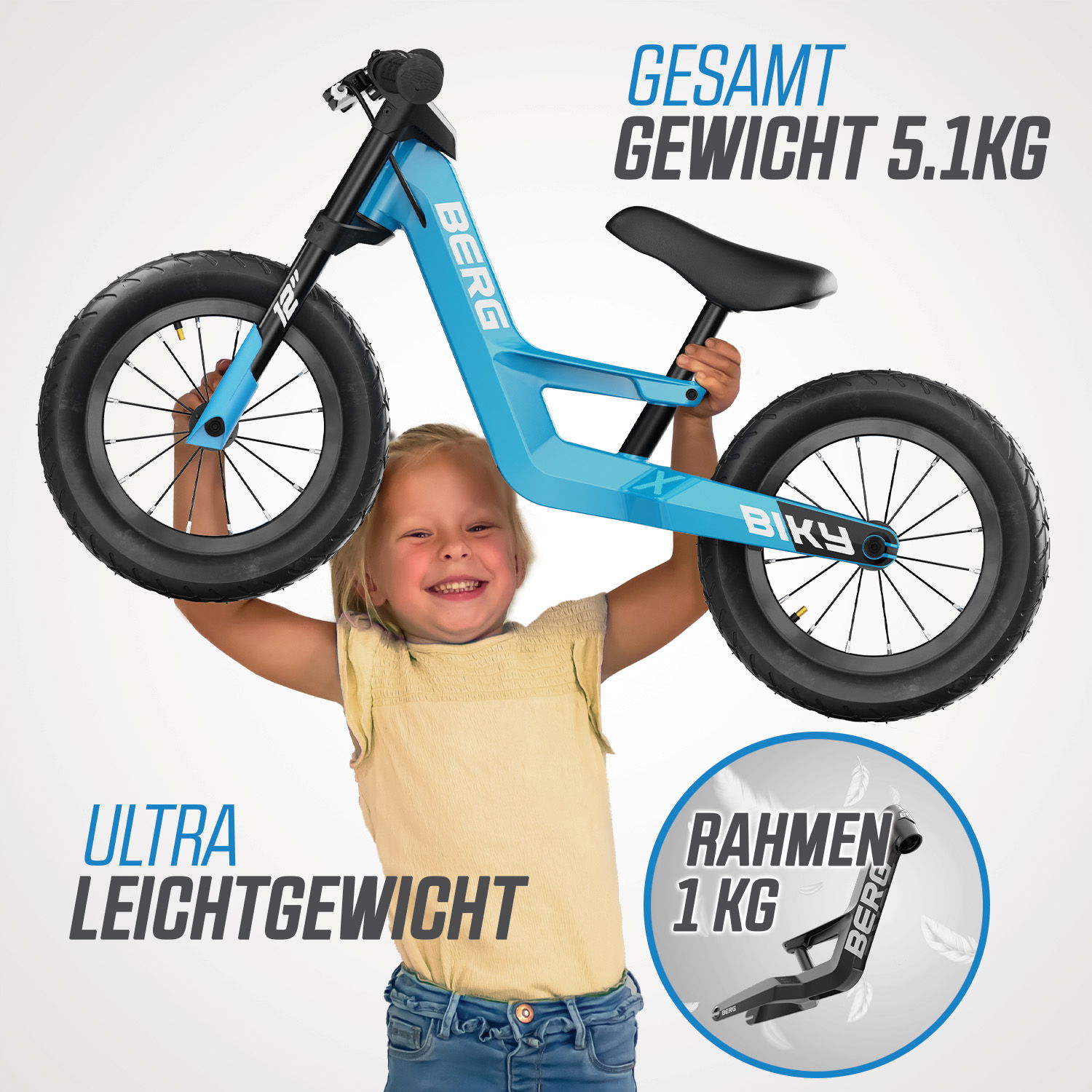 BERG Laufrad Biky City Blue inkl. Handbremse (NEU) BERG Laufrad Biky City Blue inkl. Handbremse (NEU)