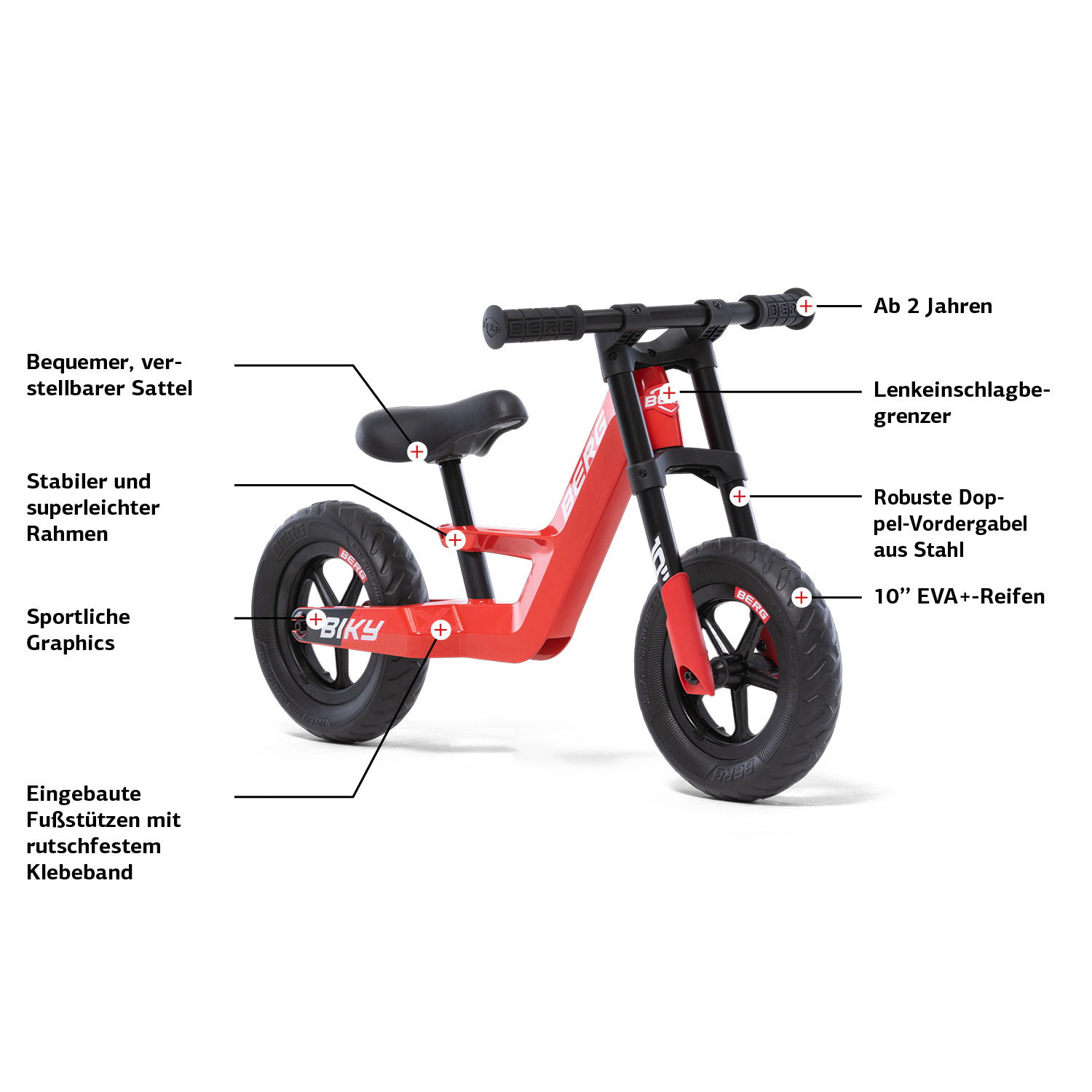 BERG Laufrad Biky Mini Red BERG Laufrad Biky Mini Red