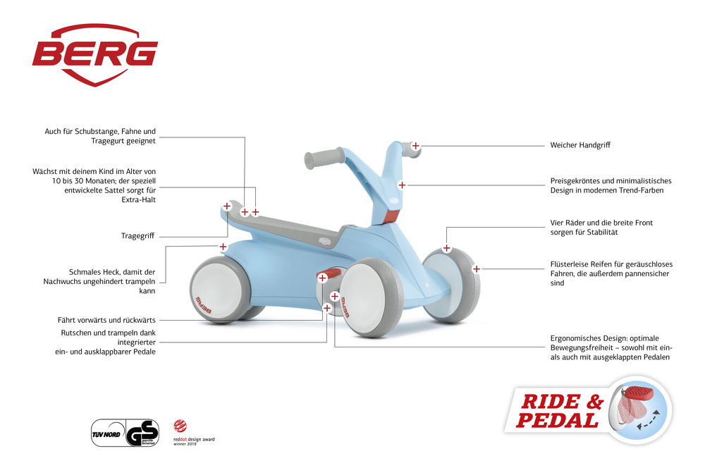 BERG Gokart GO² Blau BERG Gokart GO² Blau