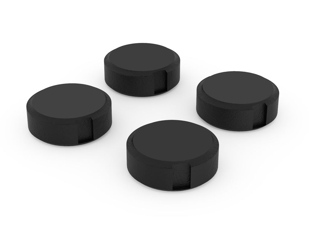 BERG Ersatzteil XL/XXL Rahmen Radabdeckkappen-Set schwarz (4x) BERG Ersatzteil XL/XXL Rahmen Radabdeckkappen-Set schwarz (4x)