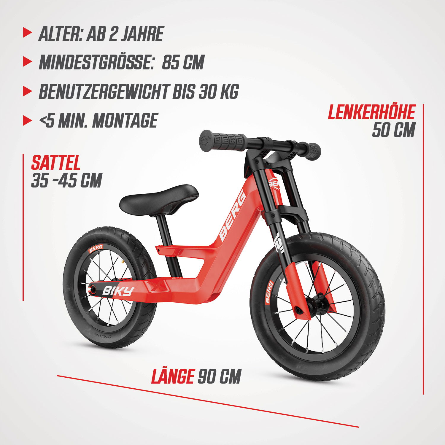 BERG Laufrad Biky City Red BERG Laufrad Biky City Red
