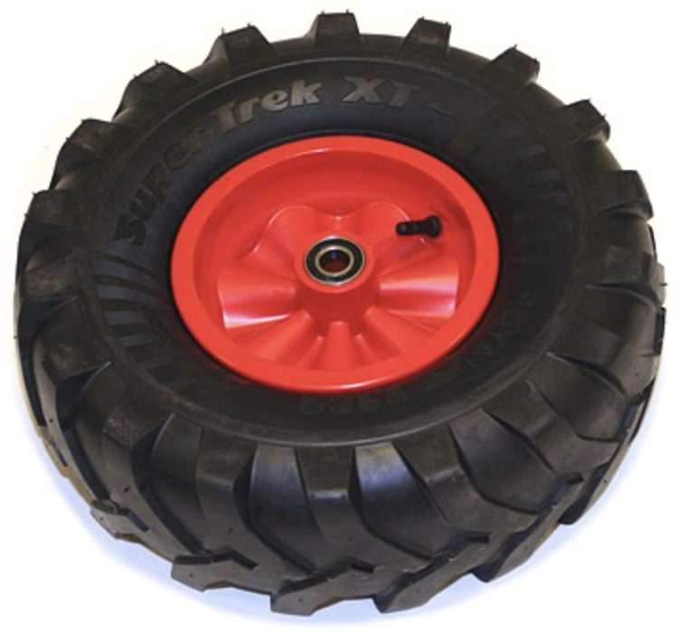 BERG Ersatzteil Komplettrad Rot 400/140-8 Traxx links vorne BERG Ersatzteil Komplettrad Rot 400/140-8 Traxx links vorne