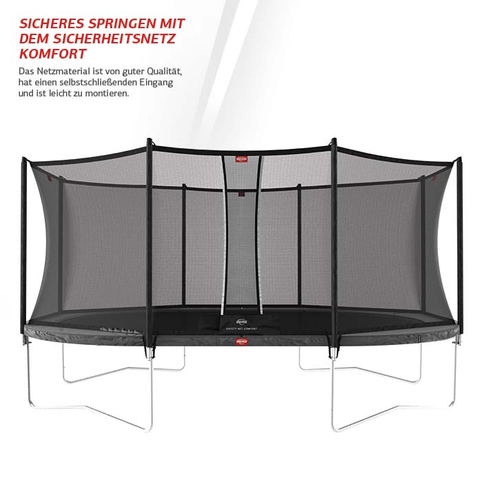 BERG Trampolin Regular GRAND Favorit Black oval 520 x 345 cm + Sicherheitsnetz Comfort BERG Trampolin Regular GRAND Favorit Black oval 520 x 345 cm + Sicherheitsnetz Comfort
