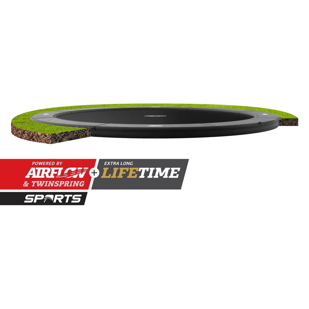 BERG Trampolin SPORTS FlatGround Champion Grey Ø330 cm (Ersatzteilarchiv)