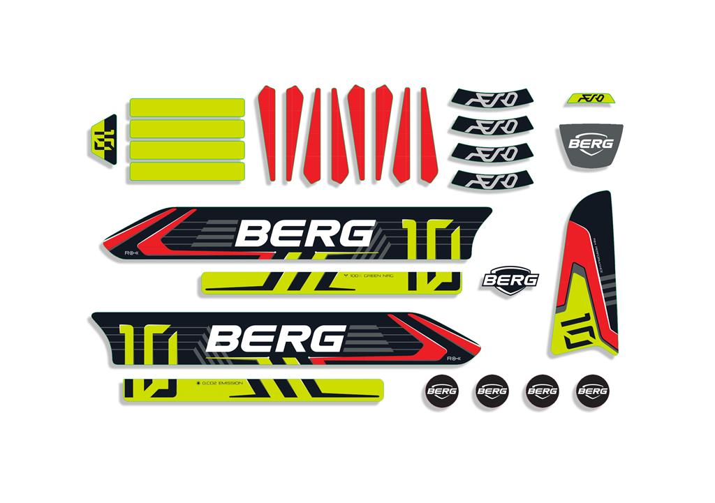 BERG Ersatzteil Sticker-Set Aufkleber Buzzy Aero