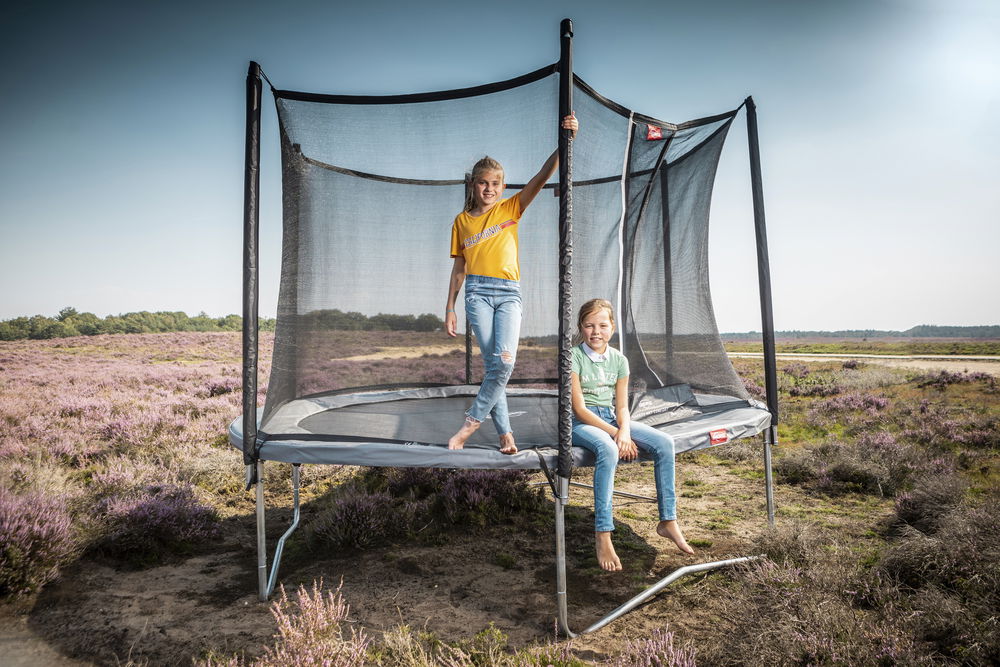 BERG Trampolin Regular ROUND Favorit Grey Ø270 cm + Sicherheitsnetz Comfort BERG Trampolin Regular ROUND Favorit Grey Ø270 cm + Sicherheitsnetz Comfort