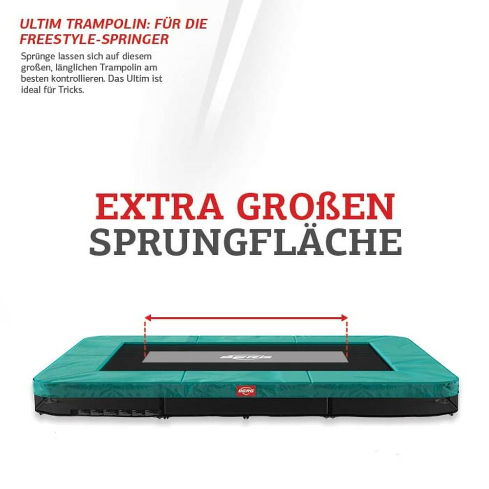 BERG Trampolin Regular ULTIM Favorit Black 280 + Sicherheitsnetz Comfort