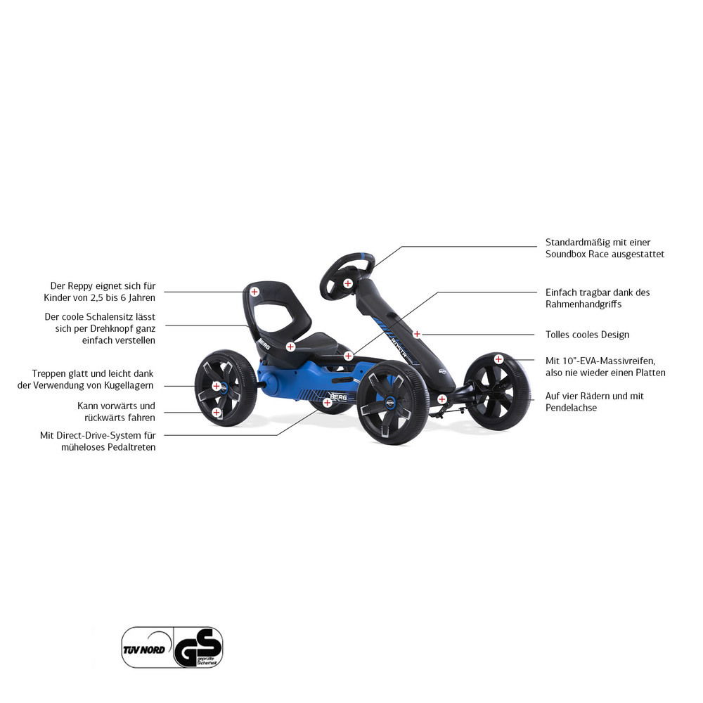 BERG Gokart Reppy Roadster inkl. Soundbox BERG Gokart Reppy Roadster inkl. Soundbox