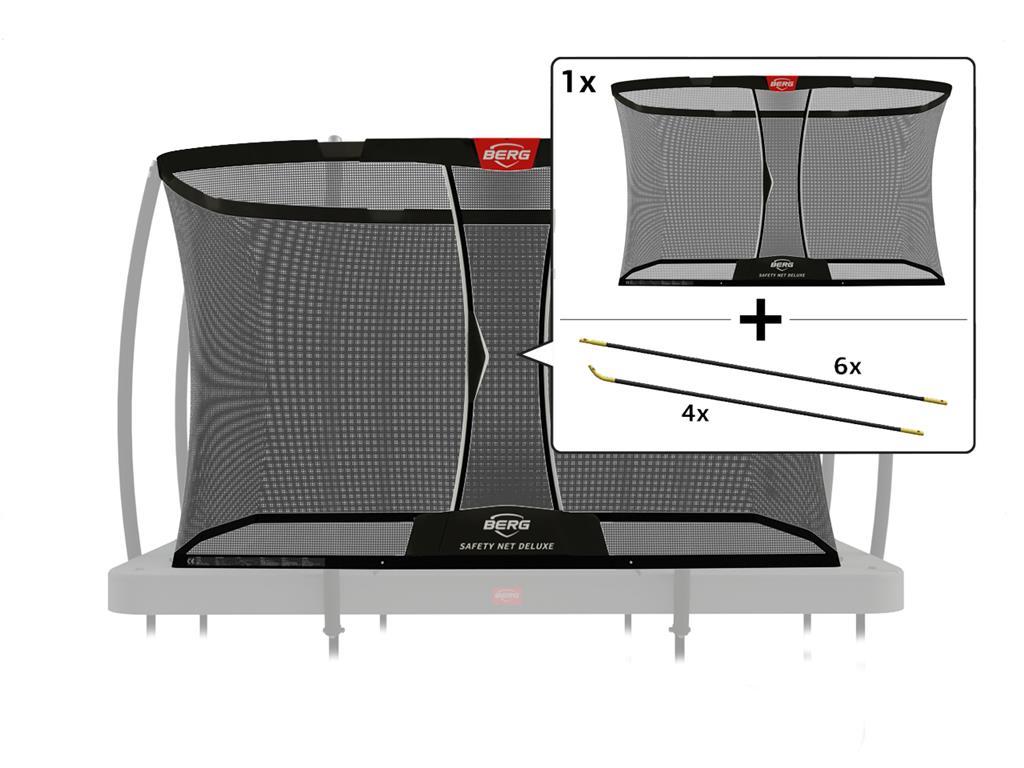 BERG Ersatzteil Sicherheitsnetz ULTIM Deluxe 330 x 220 cm Netz einzeln inkl. Fiberglasstangen BERG Ersatzteil Sicherheitsnetz ULTIM Deluxe 330 x 220 cm Netz einzeln inkl. Fiberglasstangen