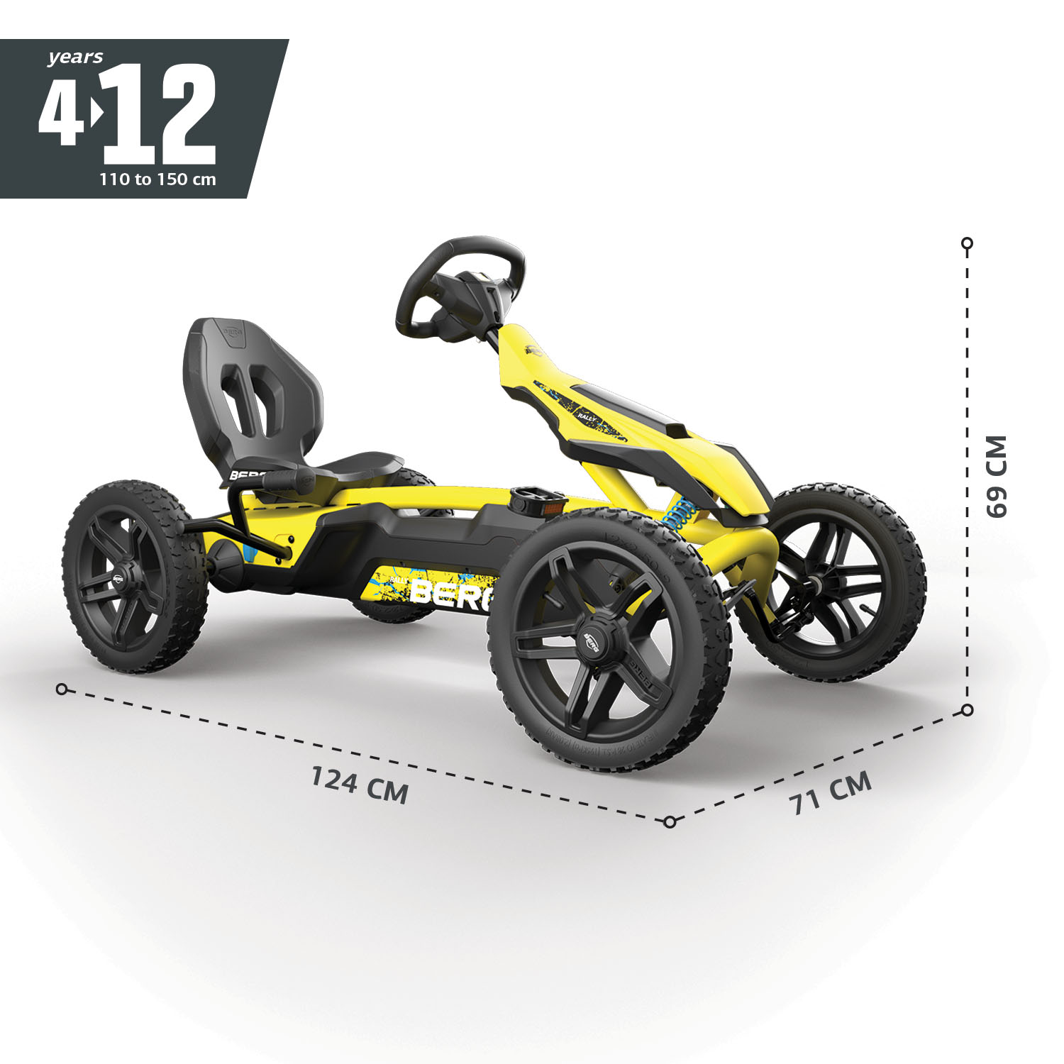 BERG Gokart Rally DRT Yellow BFR-3 (NEU)