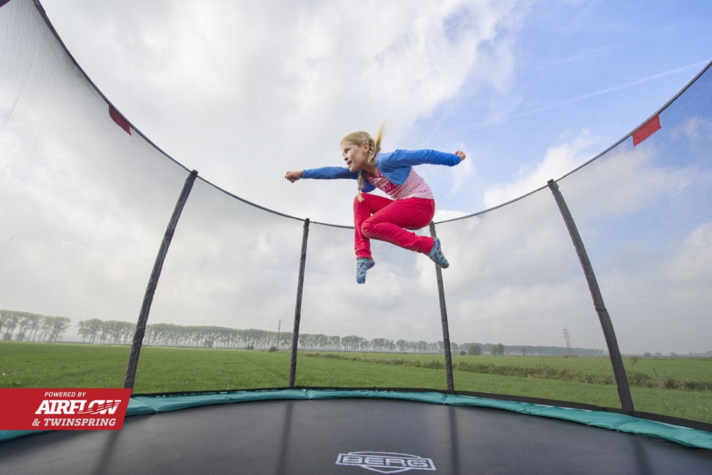 BERG Trampolin Regular ROUND Champion Green Ø270 cm + Sicherheitsnetz Deluxe BERG Trampolin Regular ROUND Champion Green Ø270 cm + Sicherheitsnetz Deluxe