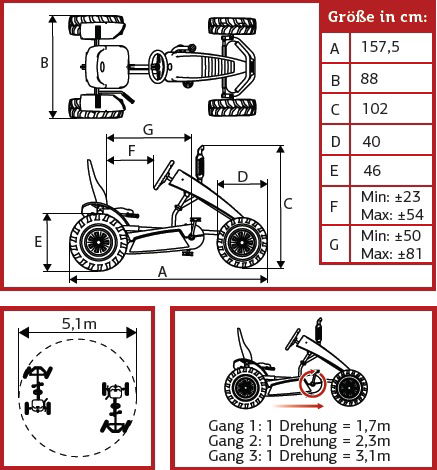BERG Gokart Traxx CASE IH XL BFR-3 BERG Gokart Traxx CASE IH XL BFR-3