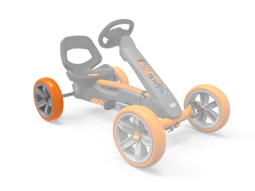 BERG Ersatzteil Rad 10x2,5 Reppy Racer Orange/Grau hinten BERG Ersatzteil Rad 10x2,5 Reppy Racer Orange/Grau hinten