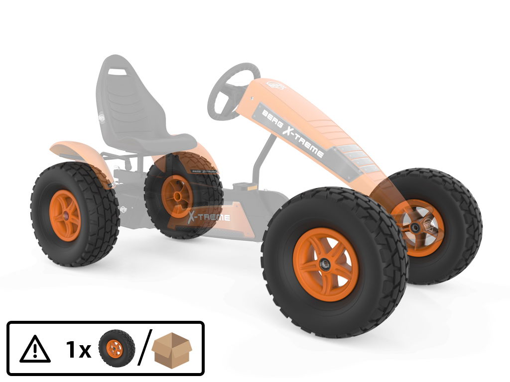 BERG Ersatzteil Komplettrad 5-Speichen orange 460/165-8 Gelände BERG Ersatzteil Komplettrad 5-Speichen orange 460/165-8 Gelände
