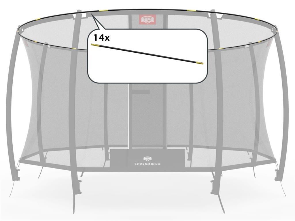 BERG Ersatzteil Fiberglasstangen-Set - GRAND Sicherheitsnetz Deluxe 520 x 345 cm BERG Ersatzteil Fiberglasstangen-Set - GRAND Sicherheitsnetz Deluxe 520 x 345 cm