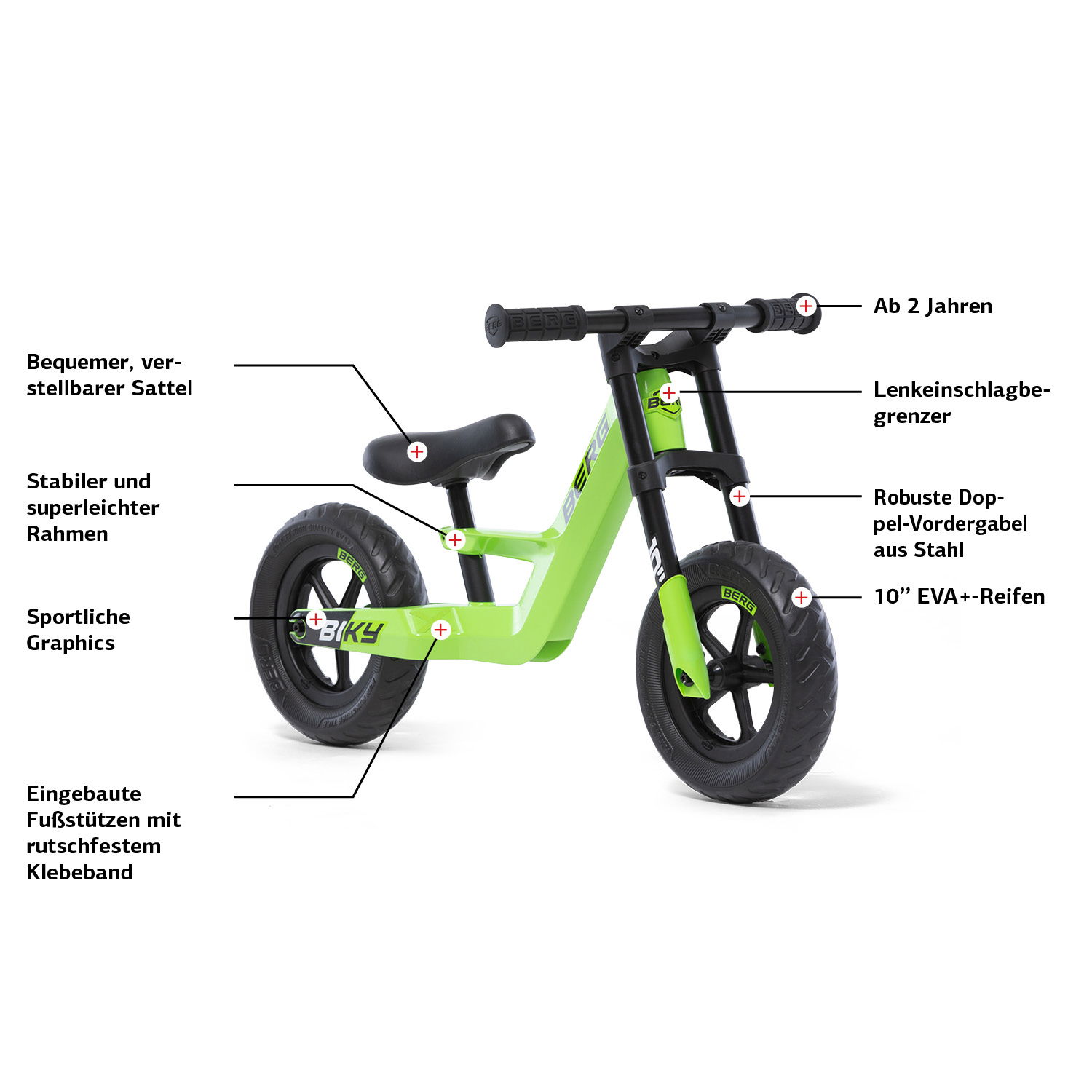 BERG Laufrad Biky Mini Green BERG Laufrad Biky Mini Green
