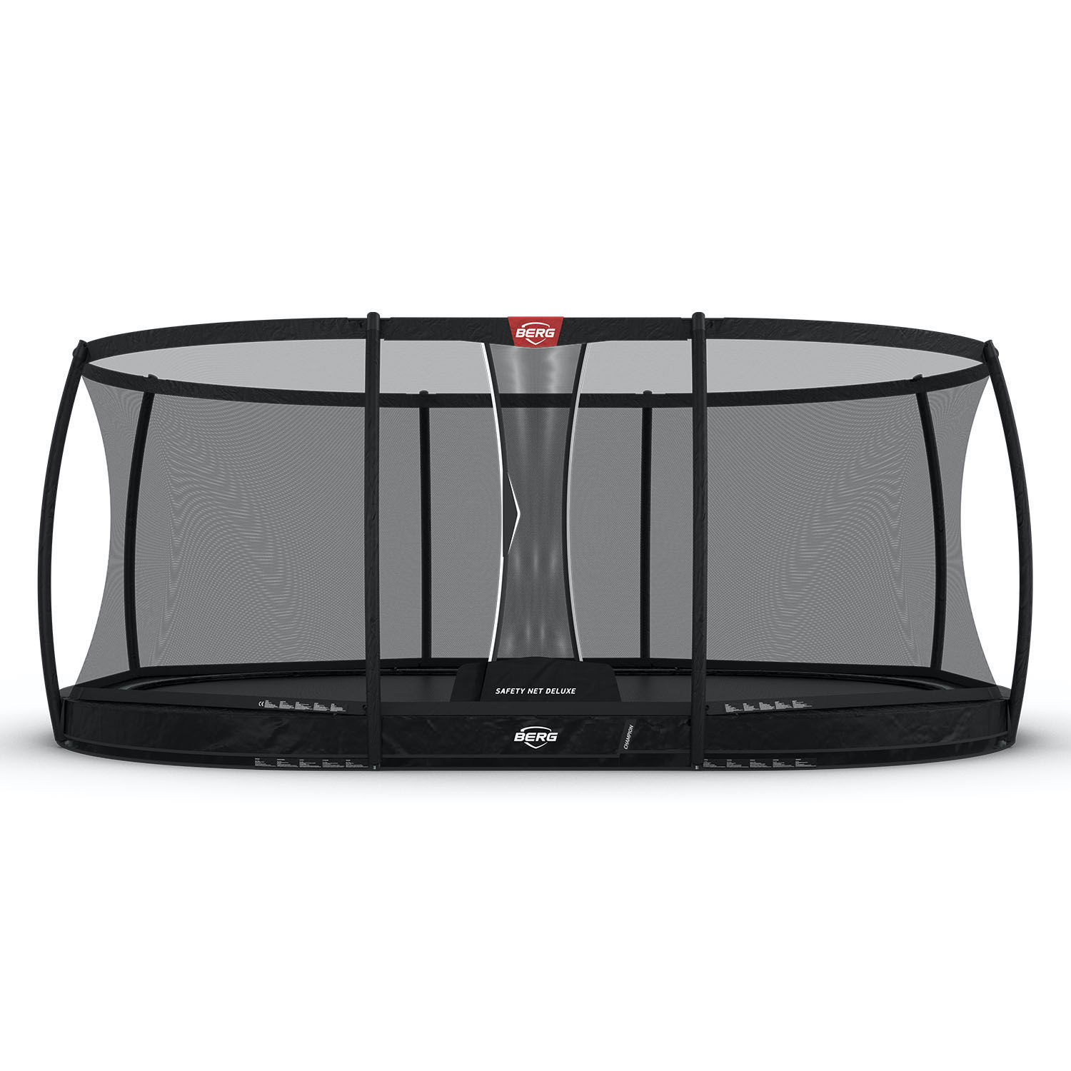 BERG Trampolin InGround GRAND Champion Black oval 520 x 345 cm + Sicherheitsnetz Deluxe (NEU) BERG Trampolin InGround GRAND Champion Black oval 520 x 345 cm + Sicherheitsnetz Deluxe (NEU)