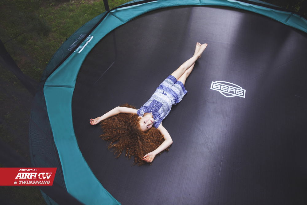 BERG Trampolin Regular ROUND Champion Green Ø270 cm + Sicherheitsnetz Deluxe