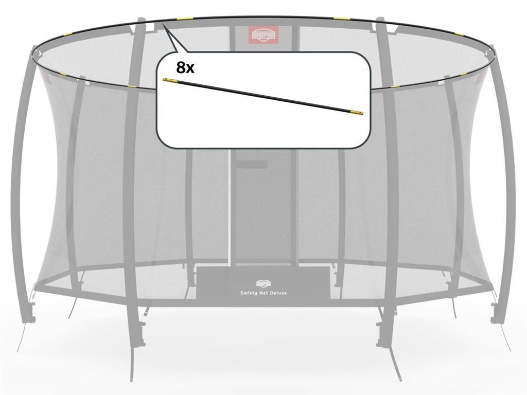 BERG Ersatzteil Fiberglasstangen-Set - Sicherheitsnetz Deluxe 270 cm BERG Ersatzteil Fiberglasstangen-Set - Sicherheitsnetz Deluxe 270 cm