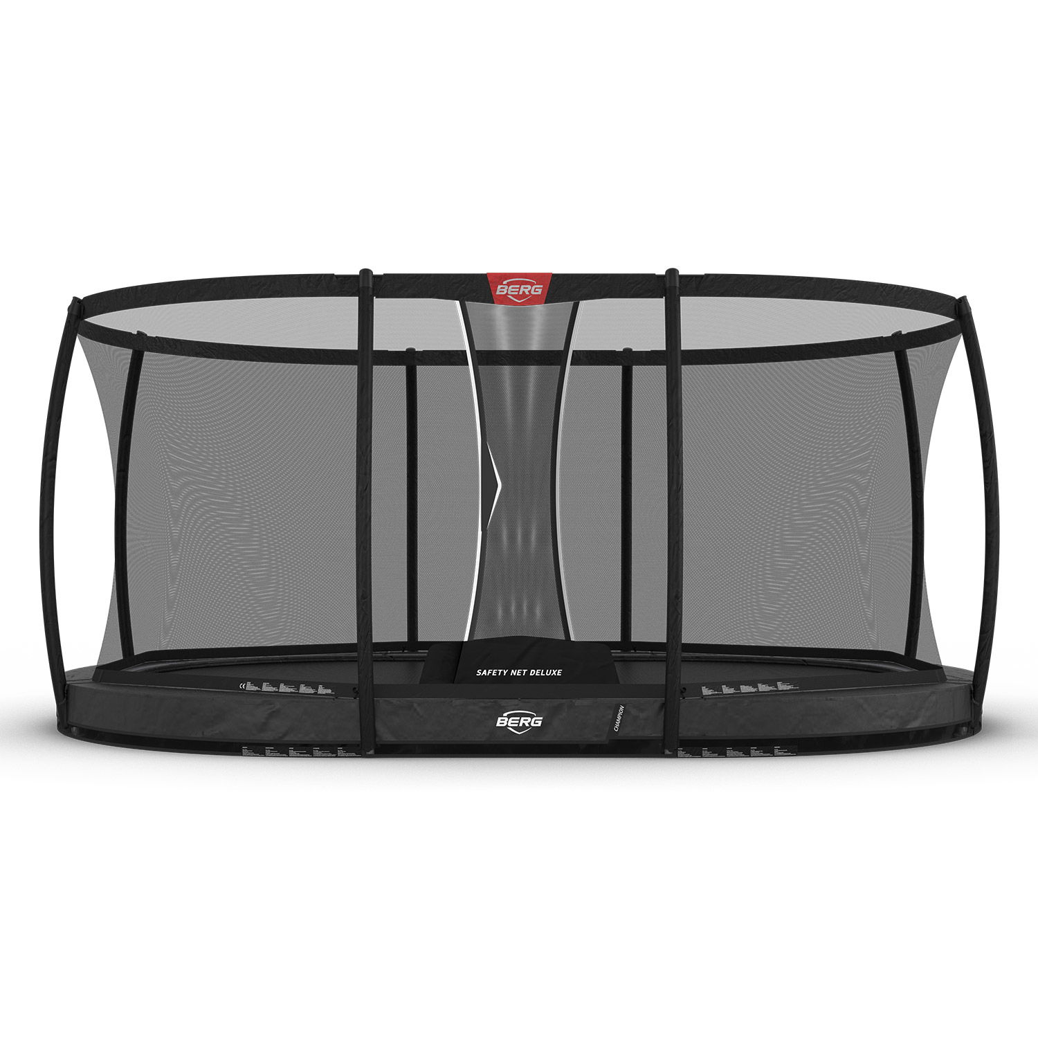 BERG Trampolin InGround GRAND Champion Grey oval 470 x 310 cm + Sicherheitsnetz Deluxe (Neu) BERG Trampolin InGround GRAND Champion Grey oval 470 x 310 cm + Sicherheitsnetz Deluxe (Neu)