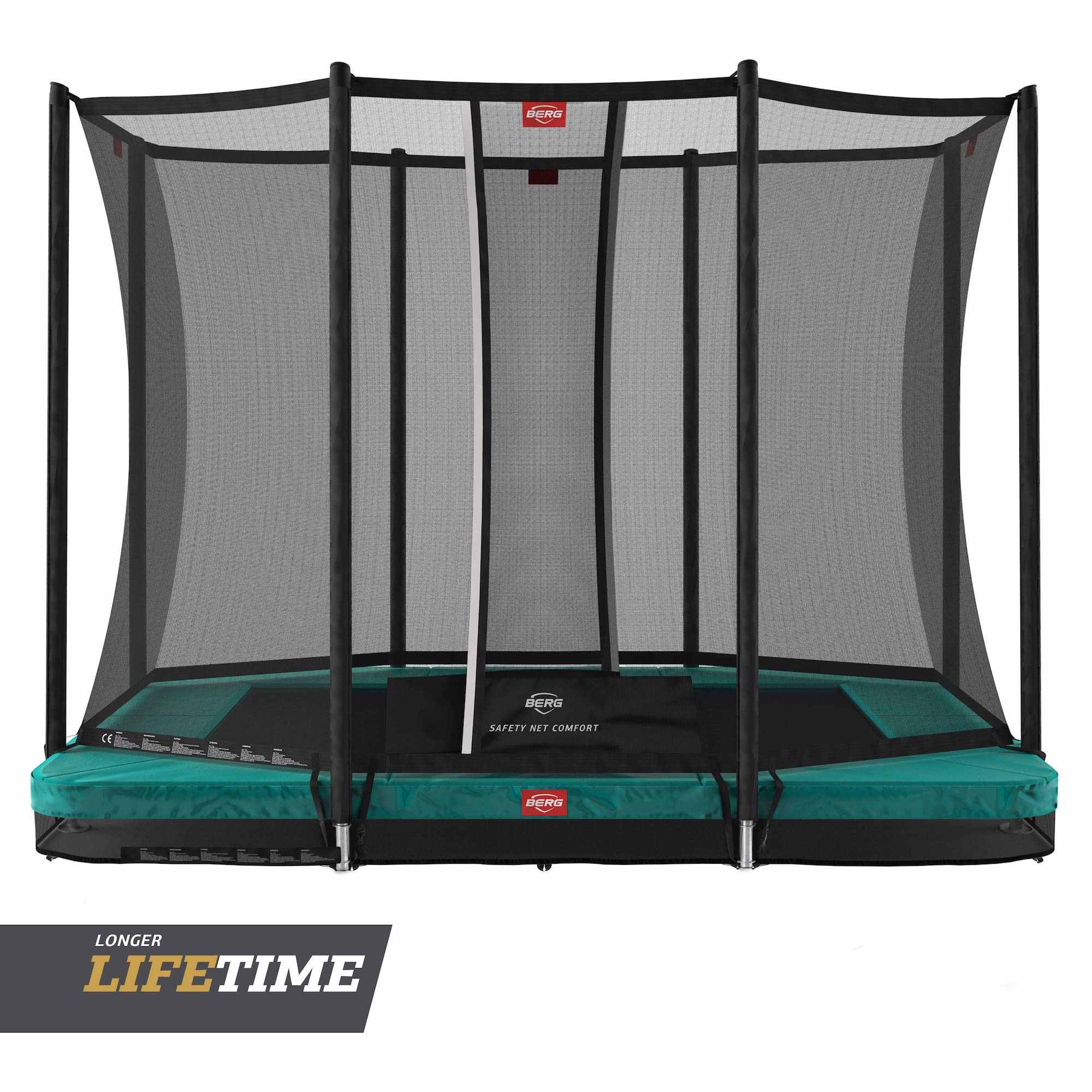 BERG Trampolin InGround ULTIM Favorit Green 280 + Sicherheitsnetz Comfort BERG Trampolin InGround ULTIM Favorit Green 280 + Sicherheitsnetz Comfort