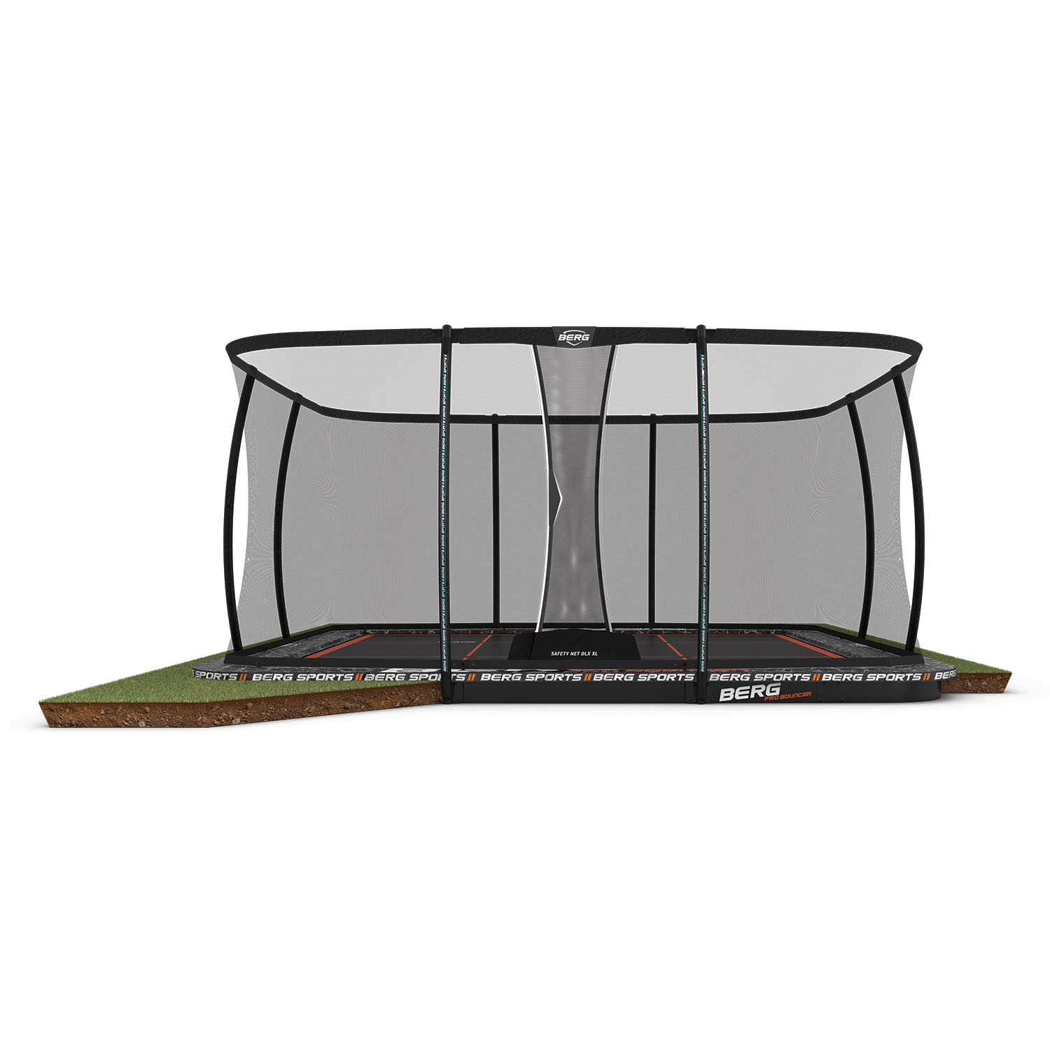 BERG Trampolin FlatGround ULTIM Pro Bouncer 5x5 m + Sicherheitsnetz DLX XL PB 5x5 m (NEU) BERG Trampolin FlatGround ULTIM Pro Bouncer 5x5 m + Sicherheitsnetz DLX XL PB 5x5 m (NEU)