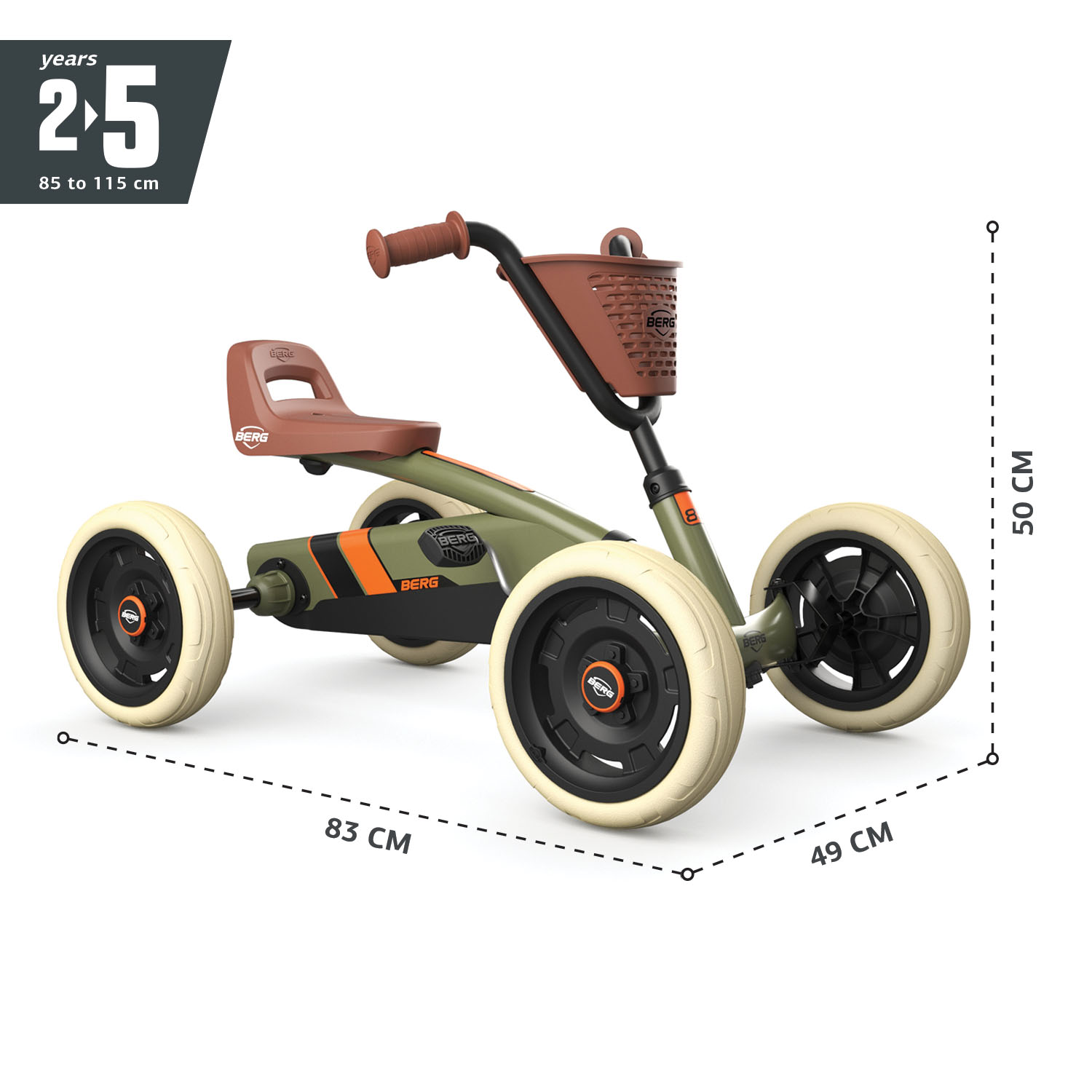 BERG Gokart Buzzy Retro Green BERG Gokart Buzzy Retro Green