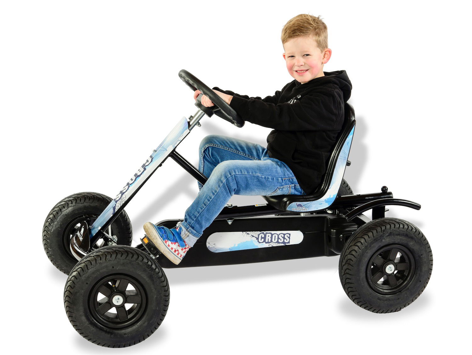 DINO CARS Gokart Junior Cross BF1 schwarz/blau-weiß DINO CARS Gokart Junior Cross BF1 schwarz/blau-weiß