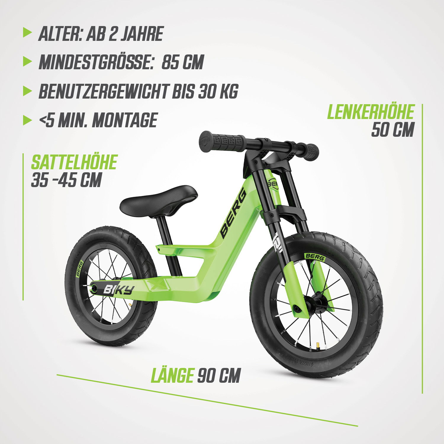 BERG Laufrad Biky City Green BERG Laufrad Biky City Green