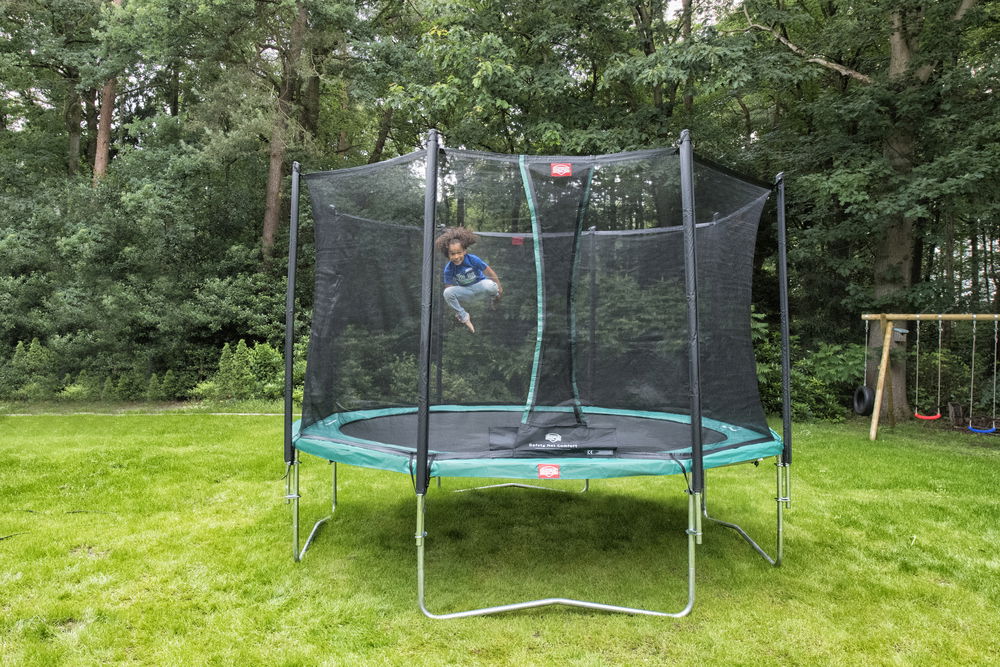 BERG Trampolin Regular ROUND Favorit Green Ø430 cm + Sicherheitsnetz Comfort BERG Trampolin Regular ROUND Favorit Green Ø430 cm + Sicherheitsnetz Comfort